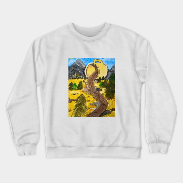 mountain coffee Crewneck Sweatshirt by artbyboobear